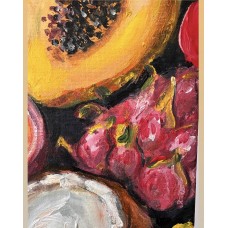 Tropical Fruits - Juicy Still Life. Oil painting on canvas 30*40 см 